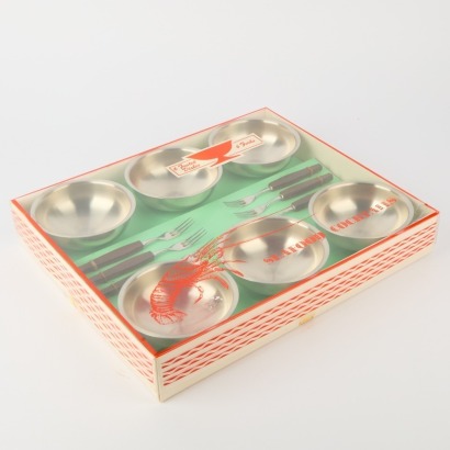 A Vintage Seafood Cocktails Set in Box