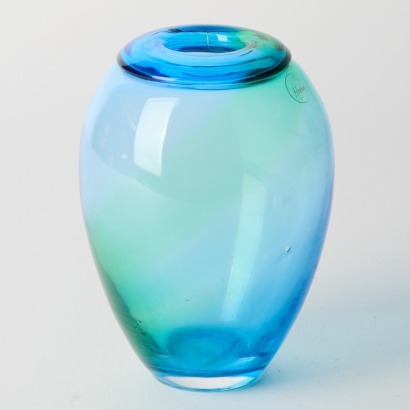 An Hand-blown Ola Hoglund Glass Vase