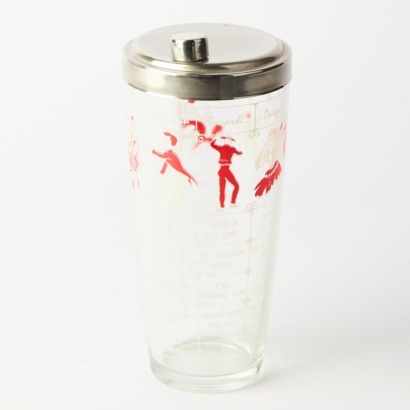 A Vintage Glass Drinks Mixer