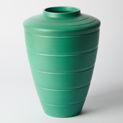 A Keith Murray Green Shoulder Vase