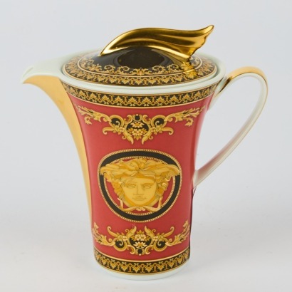 A Versace Rosenthal Medusa Coffee Pot