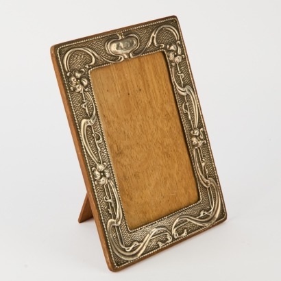 A Silver Art Nouveau Frame