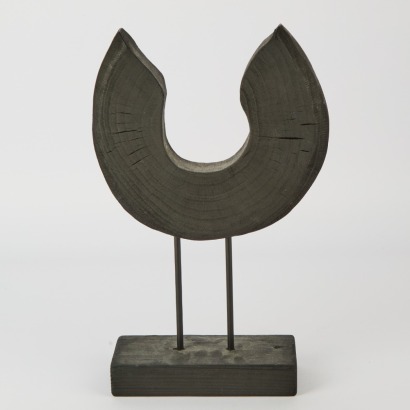 A Black Teak Standing Decor