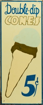 A Vintage Ice Cream Sign