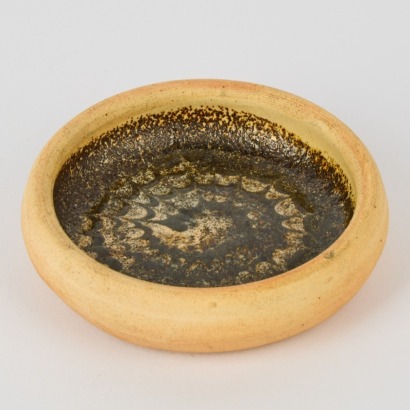 A Rare Len Castle Pin Dish with Early Potter's Mark