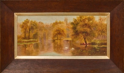 A Vintage Oil painting in a Oak Frame