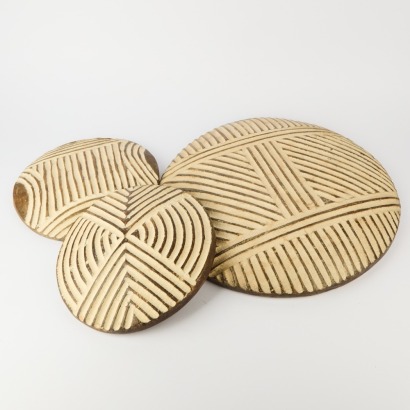 Three Decorative African Wooden Shields