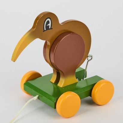 A Dick Frizzell Pull Along Kiwi Toy