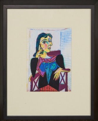 A Pablo Picasso 'Portrait of Dora Maar' Reproduction Print