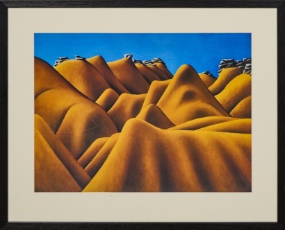 MICHAEL SMITHER Hamilton Diggings, Central Otago Reproduction Framed Print