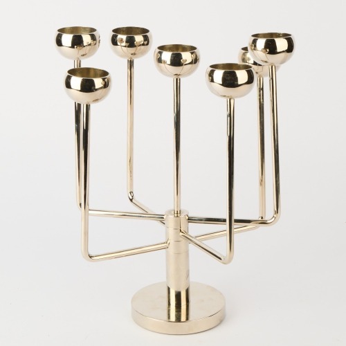 A Postmodern Jasper Conran Style Chrome Candelabra