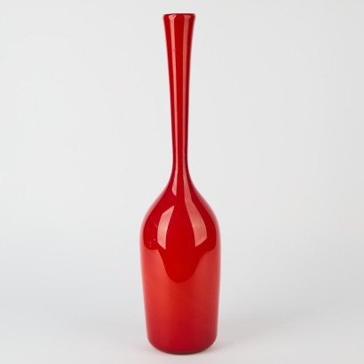 A Large Art Glass Vase Attributed to Holmegaard