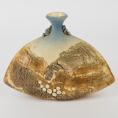 An Anette de Jongh Landscape Art Pottery Vase