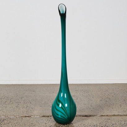 A Very Large Hand-blown Glass Floor Vase