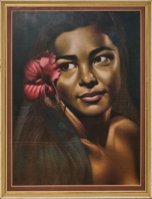A Charles McPhee Velvet Lady Reproduction Print
