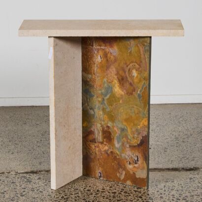 An Oxmont Nile Peacock End Table