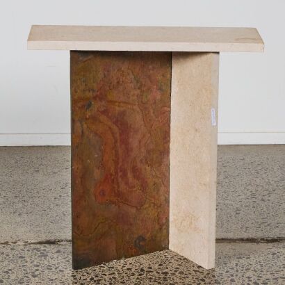 An Oxmont Nile Peacock End Table