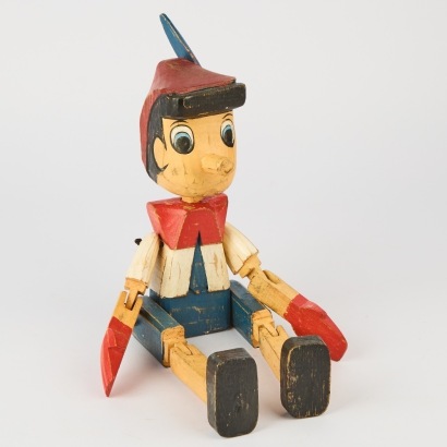 A Carved Wooden Pinocchio