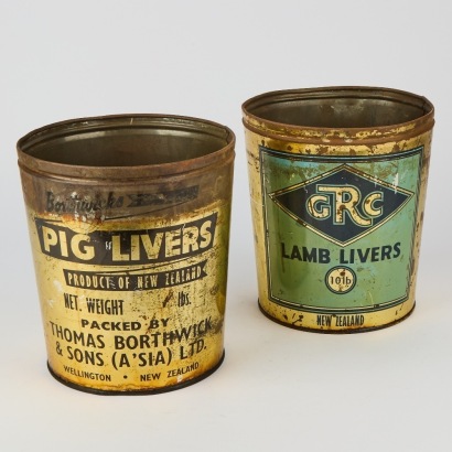 A Pair of Industrial Tins