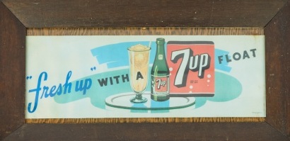 A Retro 7UP Framed Print