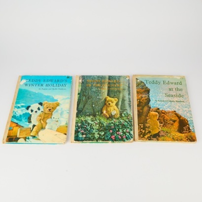 Three Vintage Teddy Edward's Winter Holiday by Patrick and Mollie Matthews