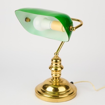 A Vintage Bankers Lamp