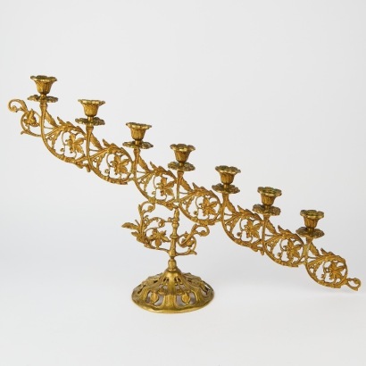 A Large brass Church Altar Candelabra