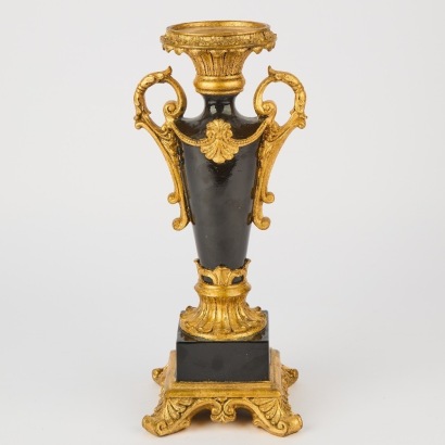 A French Neoclassical Plaster Candlestick