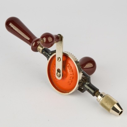 A Vintage Stanley #803 Hand Drill with Assorted Bits