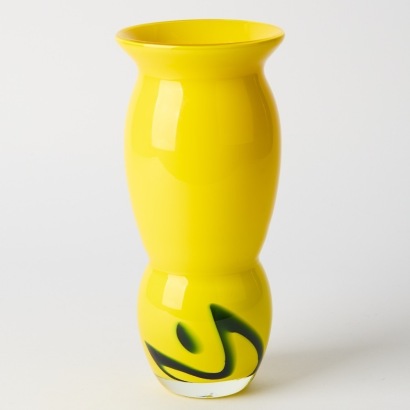 A Vintage Handblown Art Glass Vase