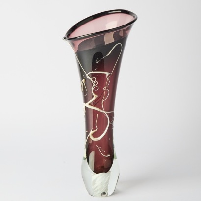 A Large Handblown Art Glass Vase