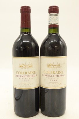 (2) 1988 Te Mata Estate Coleraine, Hawke's Bay