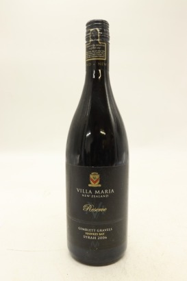 (1) 2006 Villa Maria Reserve Syrah, Gimblett Gravels