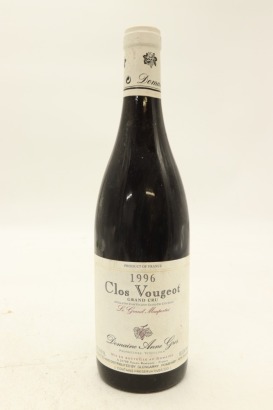 (1) 1996 Domaine Anne Gros Clos de Vougeot Grand Cru Le Grand Maupertui, Cote de Nuits