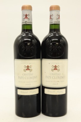 (2) 2005 Chateau Pape Clement, Pessac-Leognan [RP99] [JR16.5]