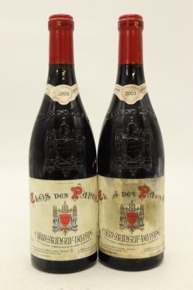 (2) 2003 Paul Avril Clos des Papes Chateauneuf-du-Pape, Rhone [RP97] (SOL)
