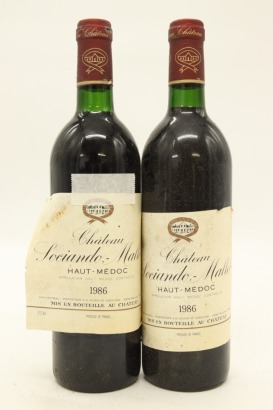 (2) 1986 Chateau Sociando-Mallet, Haut-Medoc [JR16] (TL)
