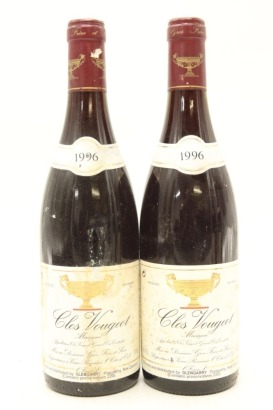 (2) 1996 Domaine Gros Frere et Soeur Clos de Vougeot Grand Cru 'Musigni', Cote de Nuits (TL)