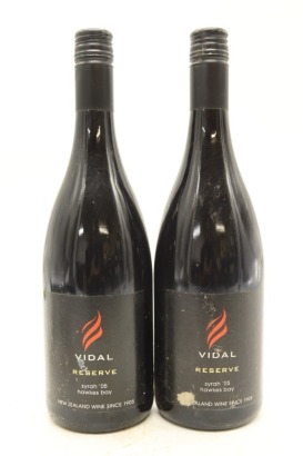 (2) 2005 Vidal Estate Reserve Syrah, Hawke's Bay (TL)