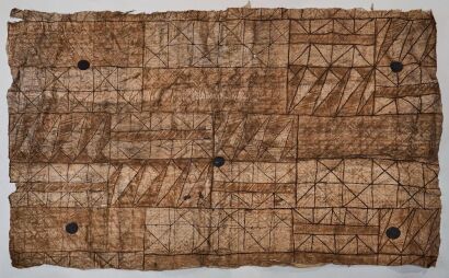 A Fragment of a Wedding Tapa, Samoa and Fiji