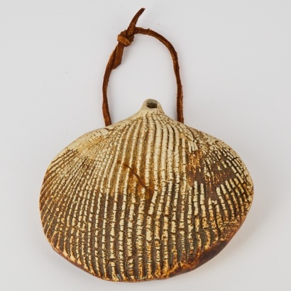 A Len Castle Fossil Hanging Form