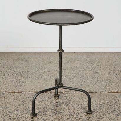 A Metal Martini Table