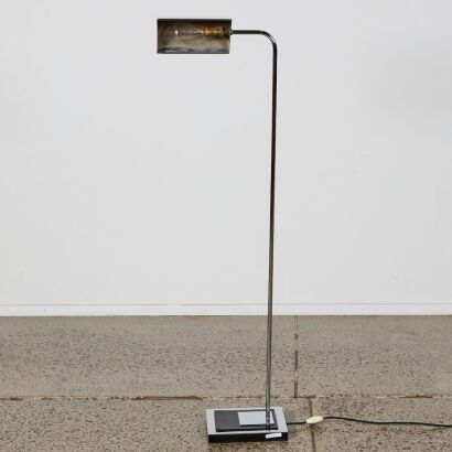 A Mid-Century Chrome Floor Lamp