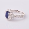 Calleija, 18ct White Gold, Modern, 3.48ct Sapphire / 2.67ct Diamond Cocktail Ring - 2