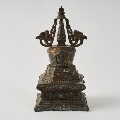 A Chinese Tibetan 18th Century Buddhist Stupa