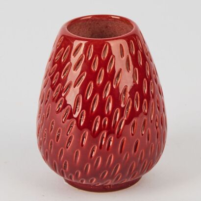 A Strawberry Bornholm Ceramic Vase
