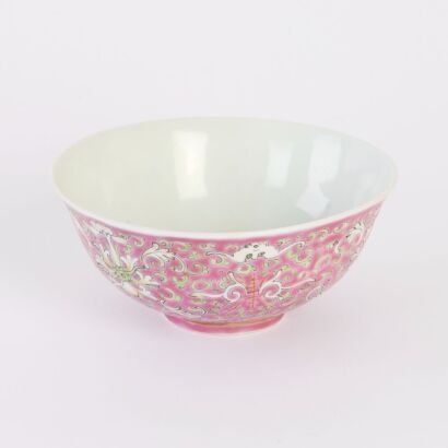 A Chinese Late Qing Dynasty &lsquo;Floral&rsquo; Bowl (Qing Dynasty Guangxu year mark)