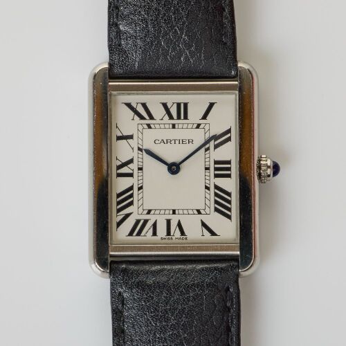 Stainless Steel, Cartier, Tank Solo LM Quartz Wristwatch, circa 2020