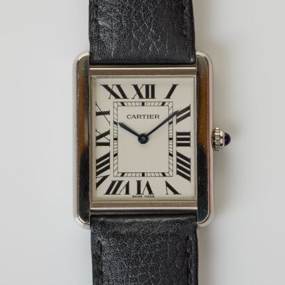 Stainless Steel, Cartier, Tank Solo LM Quartz Wristwatch, circa 2020