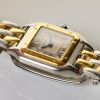 Stainless Steel / 18ct Yellow Gold, Cartier, Santos Panth&egrave;re SM Quartz Wristwatch, circa 1980's - 1990's - 3